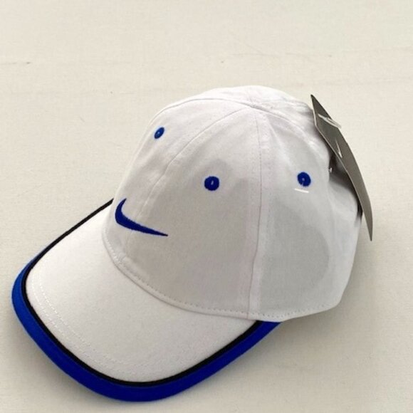 Nike Other - Nike Boy's 2505-W4W Cap Hat White Blue Swoosh